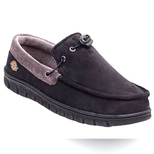 Dickies Mens Moccasin Slippers Black 'NWT'